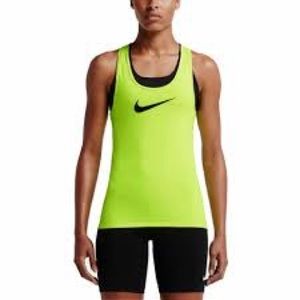 Nike Pro fluorescent yellow tank